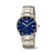 Herrenarmbanduhr Boccia mit Solarwerk, blauem Zifferblatt und Edelstahlarmband