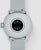 Withings hybrid smartwatch baksida med sensordesign och grått silikonarmband