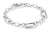 Armband i silver med länkar och tre ovala Connect-länkar