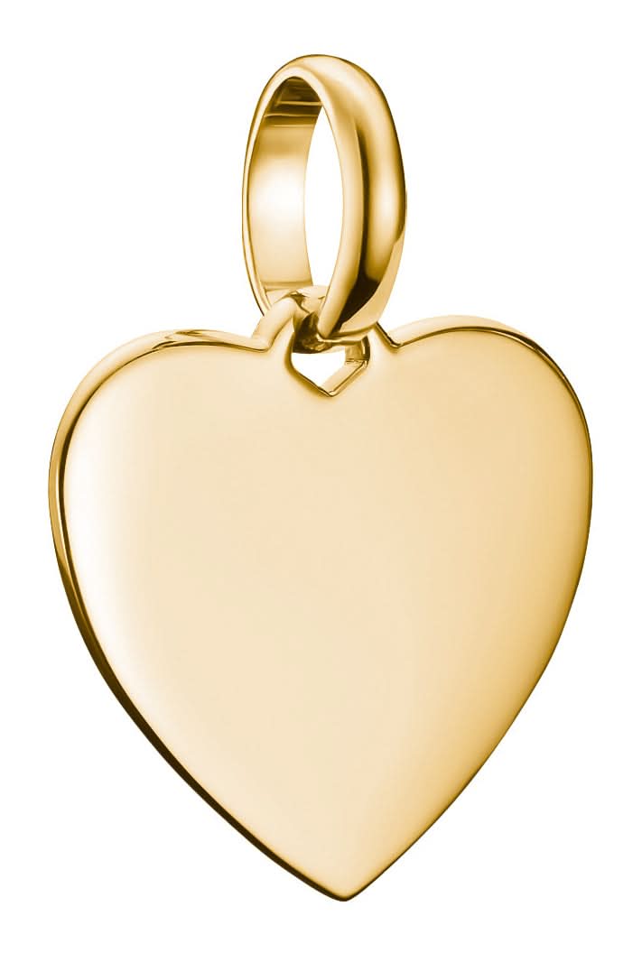 Zawieszka typu charm Thomas Sabo Serce Connect, pozłacana, z uchwytem u góry