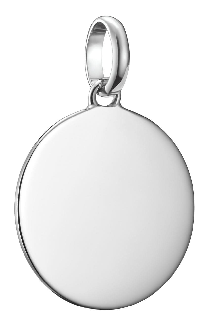Thomas Sabo myntberlock, stor rund silverberlock med ögla