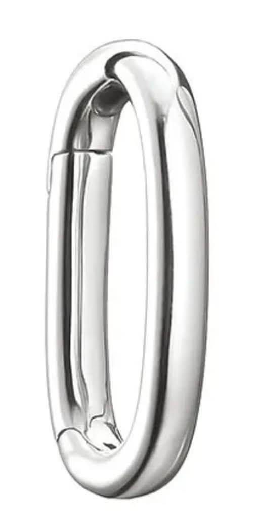 Thomas Sabo silver charm connector as oval ring with eyelet
