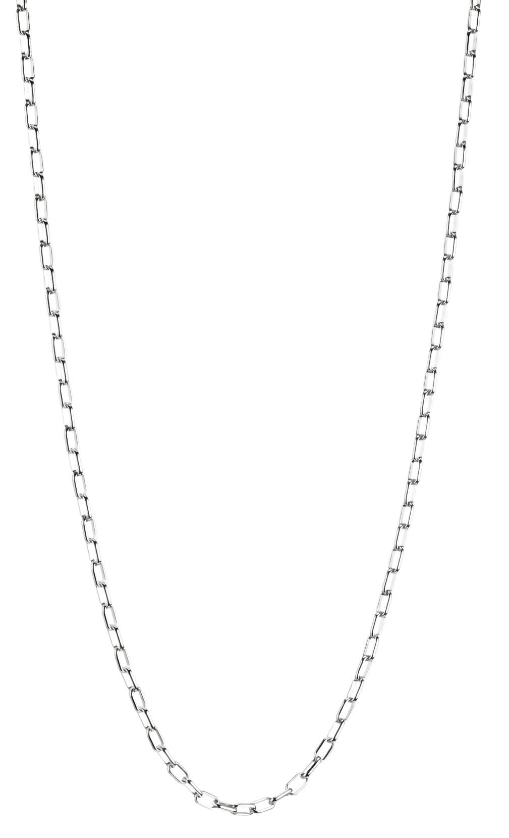 Thomas Sabo Charm-halsband med paperclip-länkar, silverfärgad, 45 cm