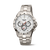 Boccia Chronograph-Armbanduhr: weißes Zifferblatt, Tachymeter-Lünette, Edelstahlband