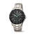Boccia Chronograph-Armbanduhr: schwarzes Zifferblatt, Tachymeter-Lünette, Edelstahlband