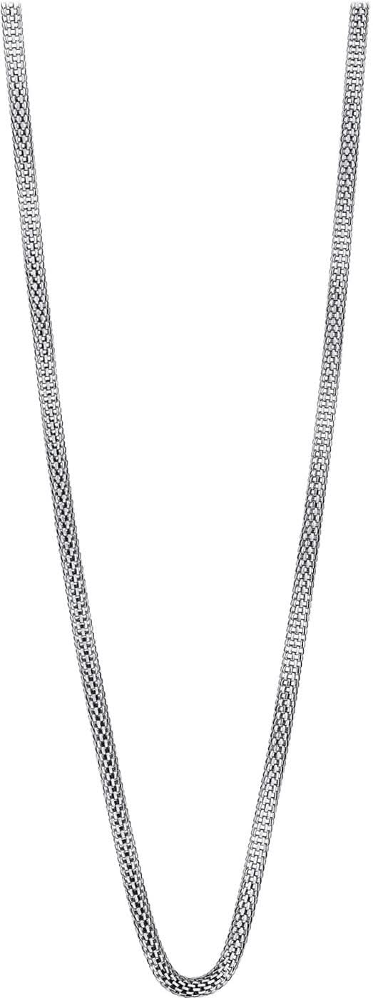Halsband i rostfritt stål från Bering Jewelry med fin länk kedja, långt