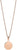 Halsband i rostfritt stål med rund berlock, beige design med BERING-logotyp