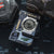 G-SHOCK Uhr in Box: silbernes Metallgehäuse, schwarzes Armband, digitale Anzeige