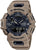 G-Shock herrklocka med beige boett, analog-digital display och gummiarmband