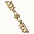 Goldfarbenes Metallarmband der Herrenarmbanduhr, Gliederansicht