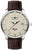 Zeppelin Atlantic herrklocka, brunt läderband, beige urtavla, datum