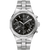 Bulova Herren-Chronograph mit schwarzem Zifferblatt und Edelstahlarmband