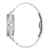 Herrklocka Bulova, sidovy med metallarmband och silverfärgat hölje