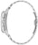 Bulova herrur med silverfärgat armband i rostfritt stål, sidovy med böjt urverk
