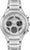 Bulova herrklocka med armband i silverfärgat rostfritt stål, silverfärgad urtavla och kronograf-subdialer.