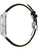 Herrenarmbanduhr Bulova Seitenansicht mit schwarzem Lederband und Schließe