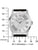 Herrenarmbanduhr Bulova silbernes Gehäuse, schwarzes Lederband und Datumsanzeige