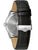 Herrenarmbanduhr Bulova Rückansicht mit schwarzem Lederband und Dornschließe