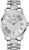 Bulova herrarmbandsur med silverfärgad urtavla, romerska siffror och datumfönster, armband i rostfritt stål