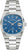 Bulova herrarmbandsur med blå urtavla, silverfärgat rostfritt stålband, 18 display