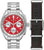 Bulova herrarmbandsur med metallarmband samt vy med svart läderband
