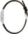 Bulova damklocka, svart läderarmband med spänne och silverfärgat hölje