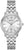 Bulova damklocka med vit urtavla, armband i rostfritt stål och kupat glas