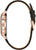 Bulova Aerojet herrklocka i roséguld-look, sidovy, mörkt läderarmband