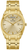 Bulova Herrenarmbanduhr in Gold, rundes Zifferblatt mit Mineralglas und Datum/Wochentag