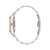 Bulova Damenuhr mit Bicolor-Edelstahlarmband und rundem Krone-Element am Gehäuse
