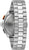 Bulova herrur, sidovy med silverfärgat hölje och metallarmband