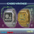 Casio Vintage Armbanduhren: goldene und silberne Uhr mit LCD-Display und Analoglook