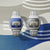 Zwei Casio A159WEVJ-7ER Uhren, silbernes Edelstahlband, Seigaiha-Display (blau/ grau)