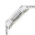 Casio Vintage-Armbanduhr silbernes Gehäuse seitlich mit Metallarmband