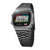 Casio A168WEUC-1AER Armbanduhr: schwarzes Edelstahlband, digitales UNO-Display