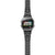 Casio A168WEUC-1AER Armbanduhr von der Seite, schwarzes Edelstahlband, digitales Ziffernblatt