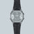 Casio A168WEUC-1AER Armbanduhr Rückseite mit Aufdruck, schwarzes Edelstahlband