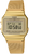 Guldpläterad damklocka med meshband i rostfritt stål och åttkantig digital display, Casio
