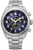 Citizen Herrenuhr mit Super Titanium Armband, rundem blauem Zifferblatt, Chronograph.