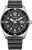 Citizen Eco-Drive herrklocka: svart urtavla, datumfönster, svart armband