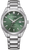 Citizen Eco-Drive herrklocka med mossgrön urtavla och silverfärgat armband i rostfritt stål