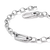Silverfärgat berlockarmband med hjärtdetalj och oval dekoration