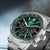 Citizen Chronograph-klocka med grön urtavla, sub-urtavlor och boett i rostfritt stål