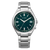 Citizen Super Titanium Armbanduhr mit grünem Zifferblatt und silbernem Edelstahlarmband