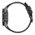 Herrklocka med svart armband, sidovy med kontroller och knappar