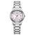 Damen-Armbanduhr von Citizen mit Eco-Drive, rosafarbenem Zifferblatt und Datumsanzeige