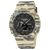 Herrenarmbanduhr mit Tarnmusterband, schwarzem Zifferblatt und analogen Zeigern