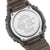 Casio G-Shock Herrenuhr Rückseite: silbernes Edelstahl-Display mit Aufschrift „Carbon Core Guard“
