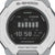Casio G-Shock Herren-Uhr mit schwarzem Display und weißem Gehäuse