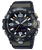 Casio G-Shock Mudmaster Armbanduhr mit analogem Display, gelben Akzenten und grünem Band
